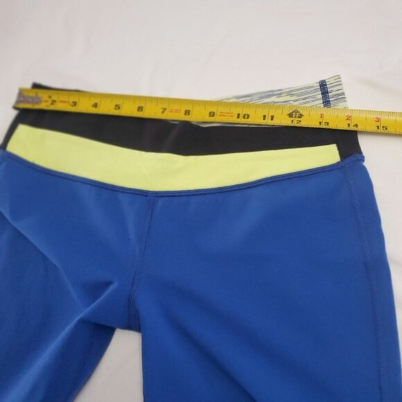 Vintage Y2K Lululemon Groove Pant Flare Yoga Pants Blue 8 - Picture 9 of 10